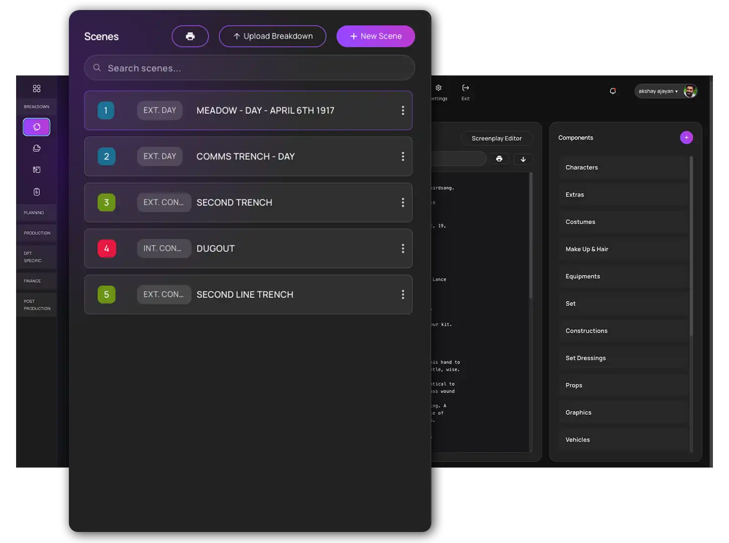 Script to production plan in minutes